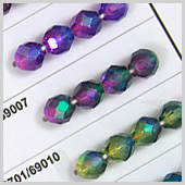 coated fire polished beads II.